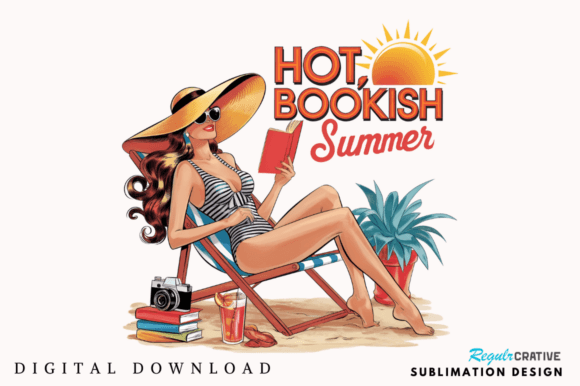 Bring the Beach to Your Brand: Hot Bookish Summer Sublimation Design
