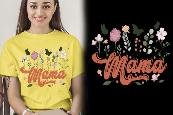 Celebrate Mom with Retro Floral Design Assets
