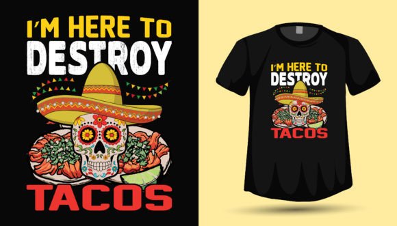 Celebrate with Style: Cinco De Mayo Taco Tshirt Design