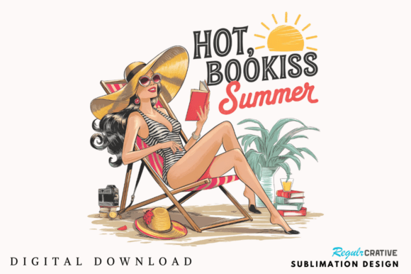 Hot, Bookish Summer Sublimation Designs: Your Go-To for Beachy Book Lover Merch
