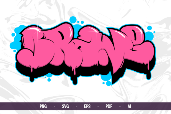 Inject Urban Energy: The Brave Graffiti Drip Vector Design