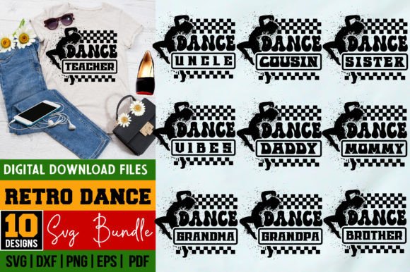 Retro Dance SVG Bundle: A Groovy Design Toolkit for Your Projects