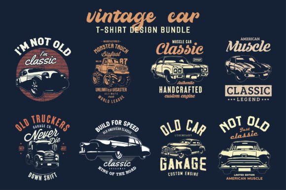 Timeless Style Meets Modern Creation: The Ultimate Car T-shirt Design Bundle