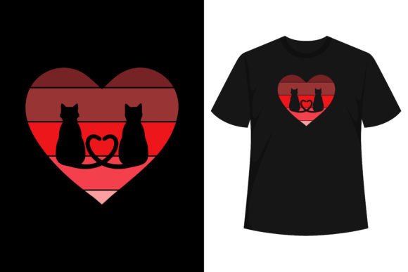 Unleash Adorable Charm with Cat Valentine's Day T Shirt Design