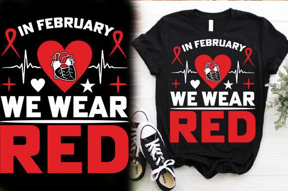 Wear Your Heart on Your Sleeve: The February Red T-Shirt Design